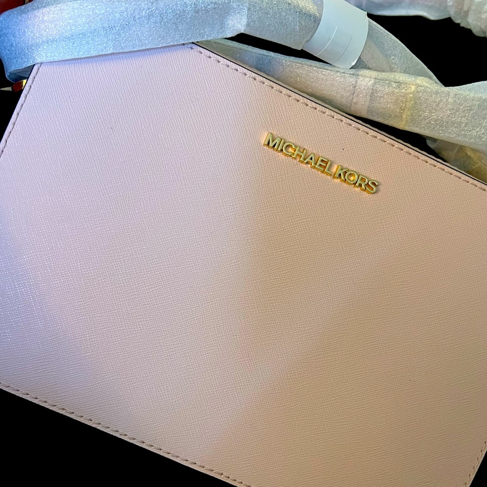 Baby pink mk satchel
